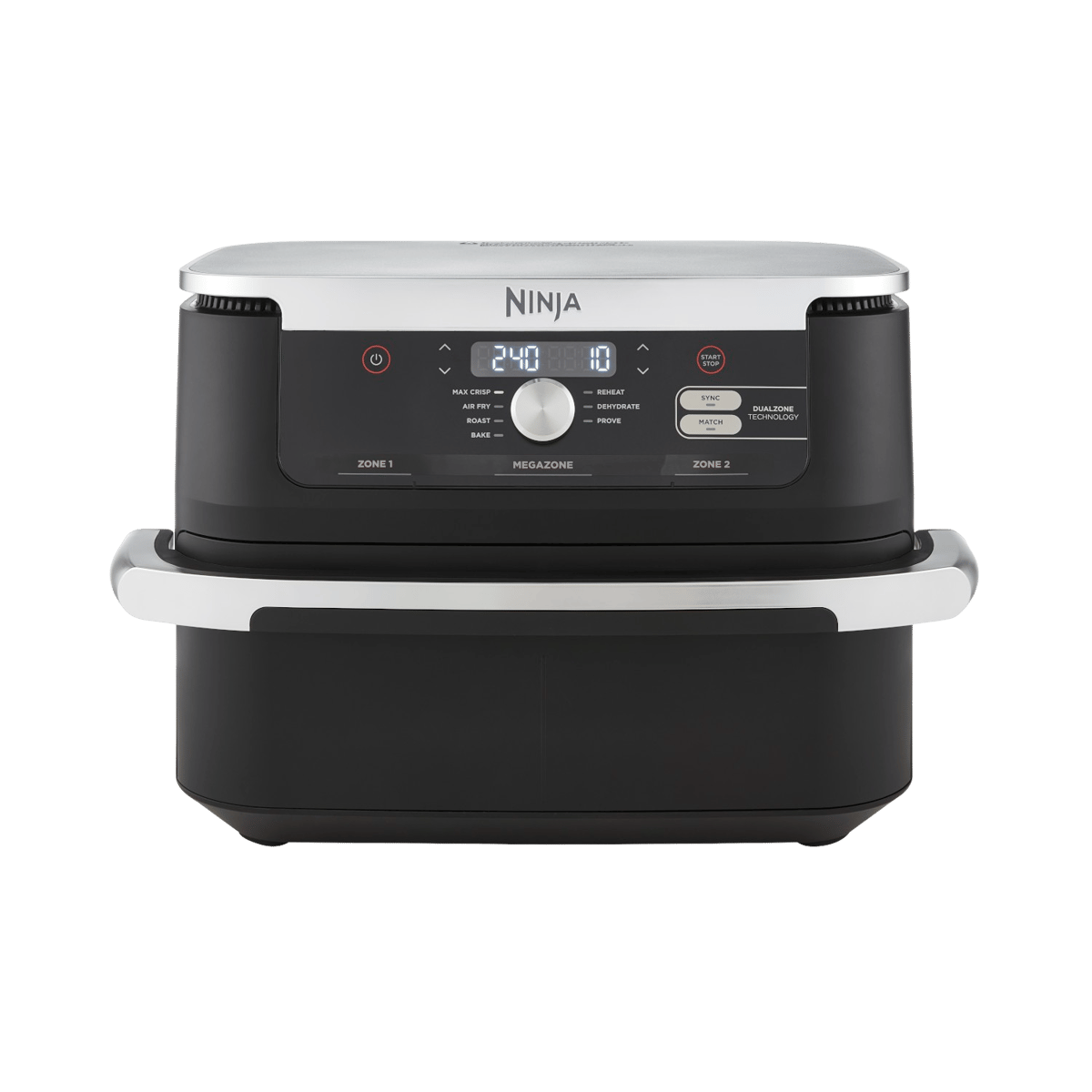 Ninja Af500eu Duozone Air Fryer+megazone - Heteluchtfriteuse Zwart 10.4 L 2470 W Aantal Frituurmanden: 2