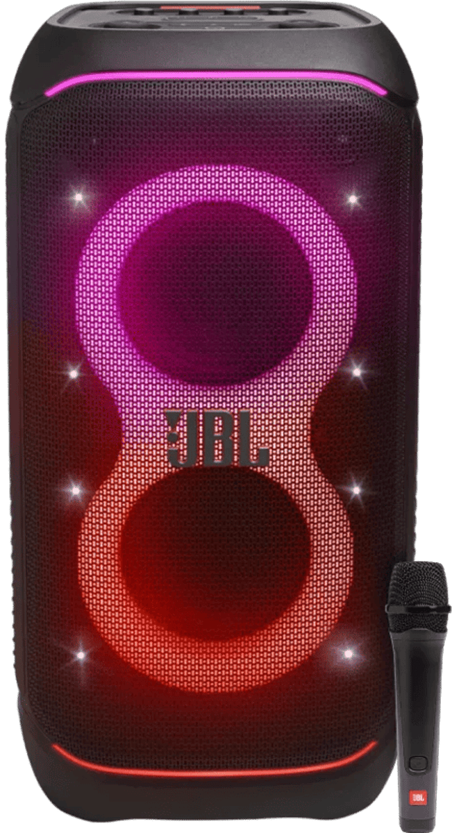 JBL Partybox Stage 320 + Bedrade Microfoon