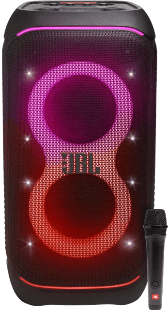 JBL Partybox Stage 320 + Bedrade Microfoon