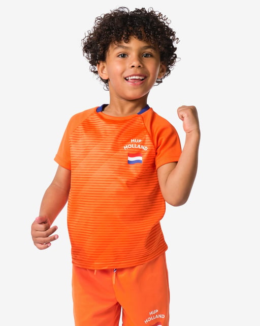 kinder T-shirt WK oranje