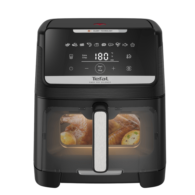 Tefal Ey8468 Easy Fry Silence Xxl - Airfryer Zwart 1800 W Aantal Frituurmanden: 1