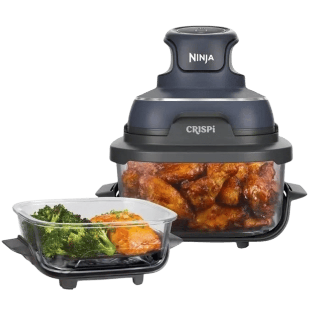 Ninja Crispi 4-in-1 Compacte Glazen - Airfryer Grijs 3.8 Kg 1700 W Aantal Frituurmanden: 1