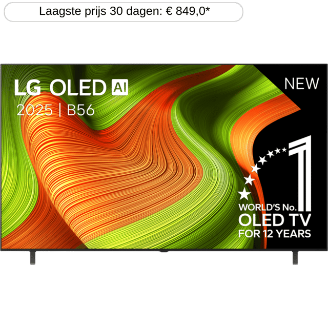 LG OLED55B56LA 55 inch 4K OLED TV (2025)