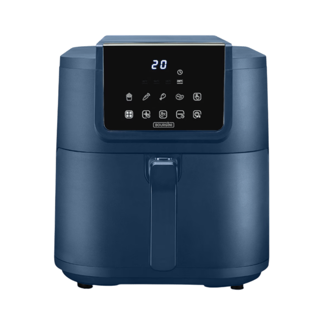 Bourgini Slim Fit Health Fryer Pure - Heteluchtfriteuse Blauw 8 L 1700 W Aantal Frituurmanden: 1