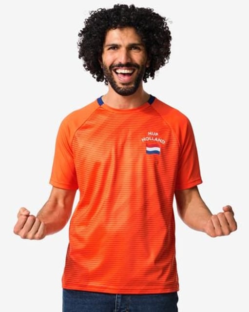 T-shirt voor volwassenen WK oranje