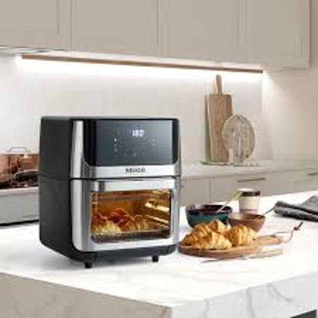 XXL airfryer met rotisserie functie