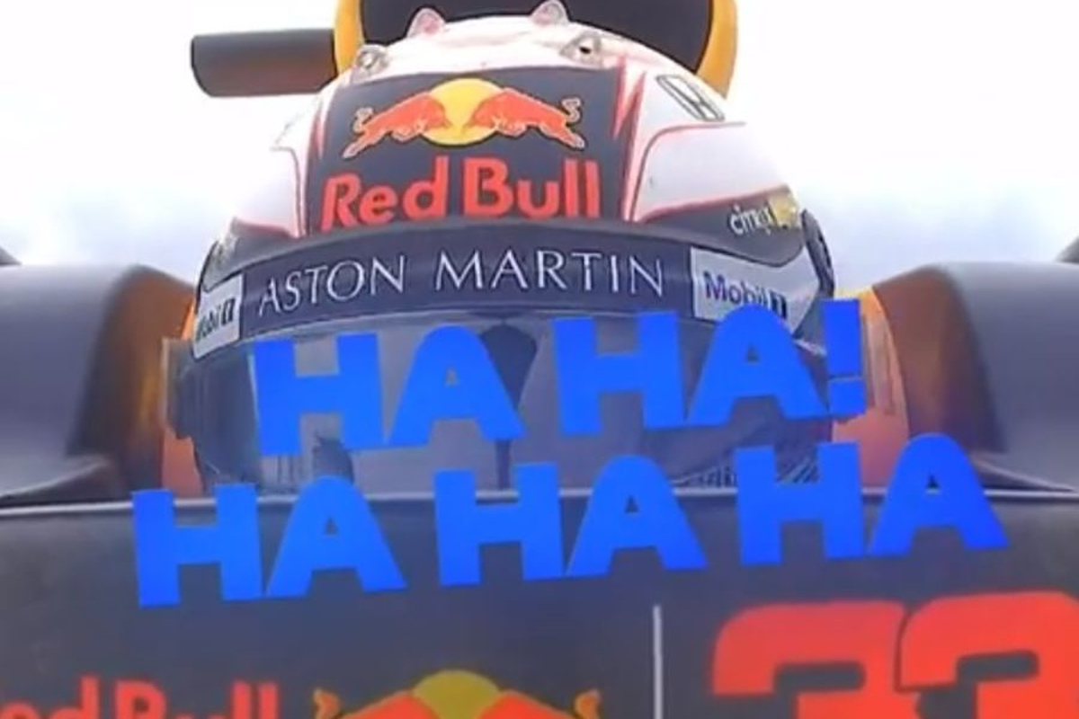 VIDEO: Pure blijdschap bij Verstappen als hij over de finish komt!