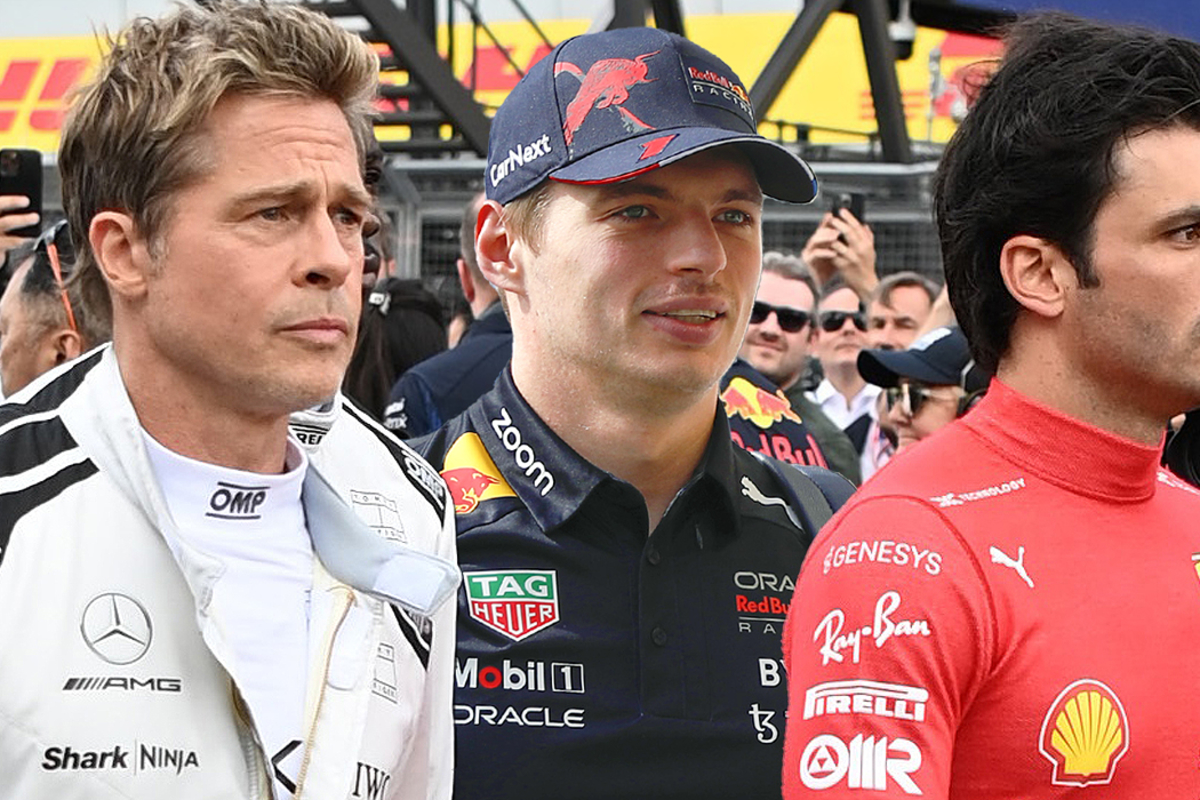 WATCH: Brad Pitt humbly shakes hands with Max Verstappen