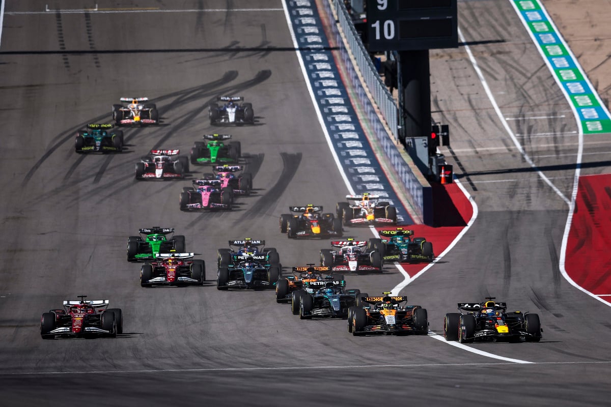 start, USA, COTA, verstappen 