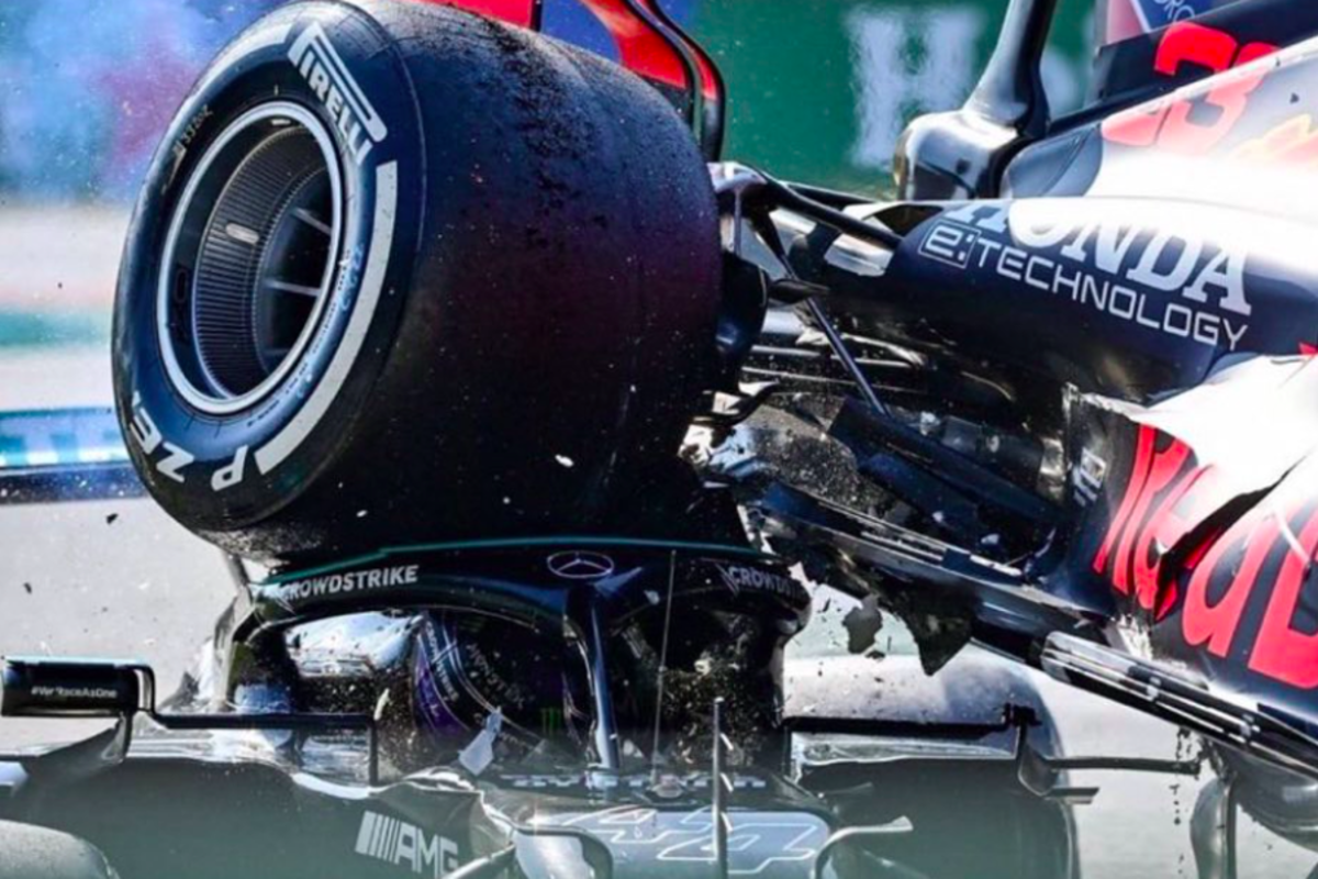 Hamilton "not lucky" to survive Monza crash