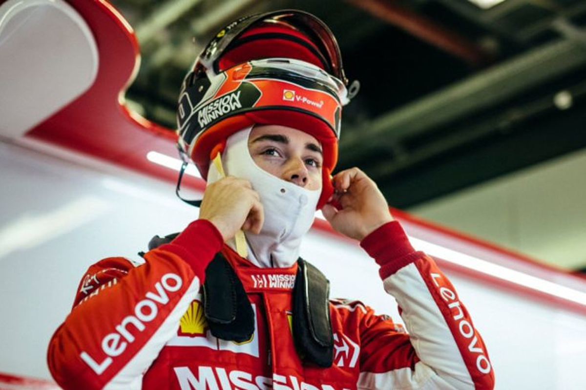 Leclerc reflects on first day as Ferrari driver