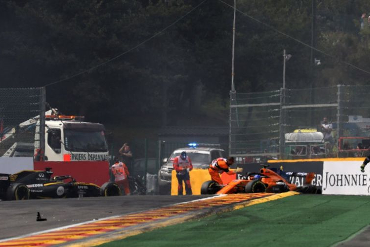 Hulkenberg admits error in first-lap horror crash