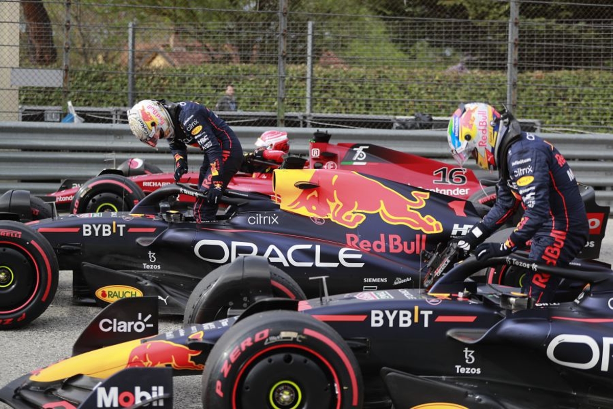 Verstappen, Norris en Perez analyseren spin Leclerc: "Hij neemt te veel curbs"