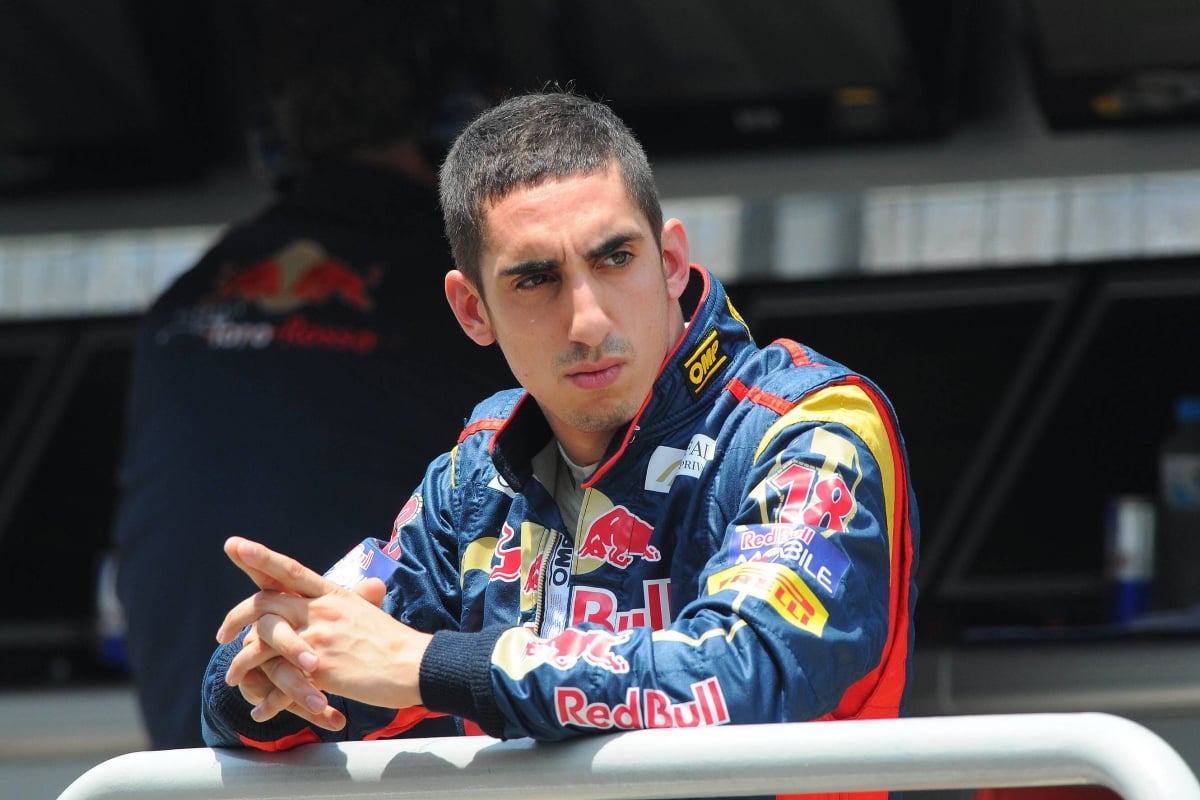 Toro Rosso F1 driver Sebastien Buemi at the 2011 Brazilian Grand Prix at Interlagos