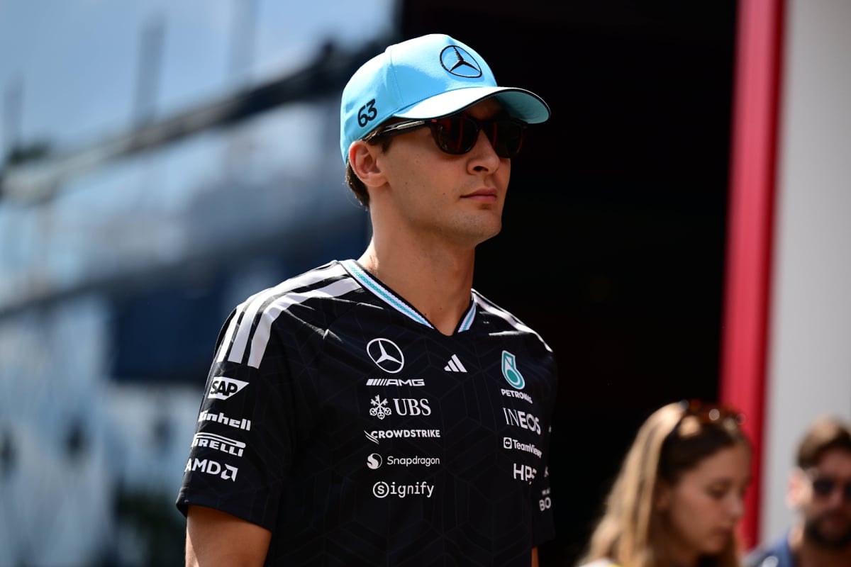 George Russell at the Belgian Grand Prix