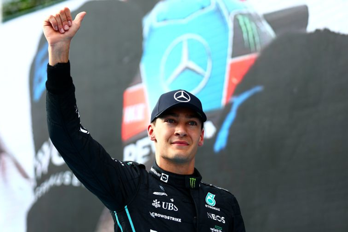 Russell spearheads Mercedes one-two after Verstappen failure