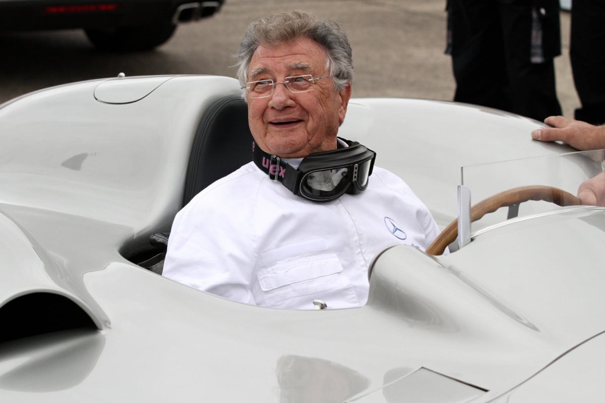 Hans Herrmann at the 125th anniversary of Mercedes-Benz celebrations in 2011