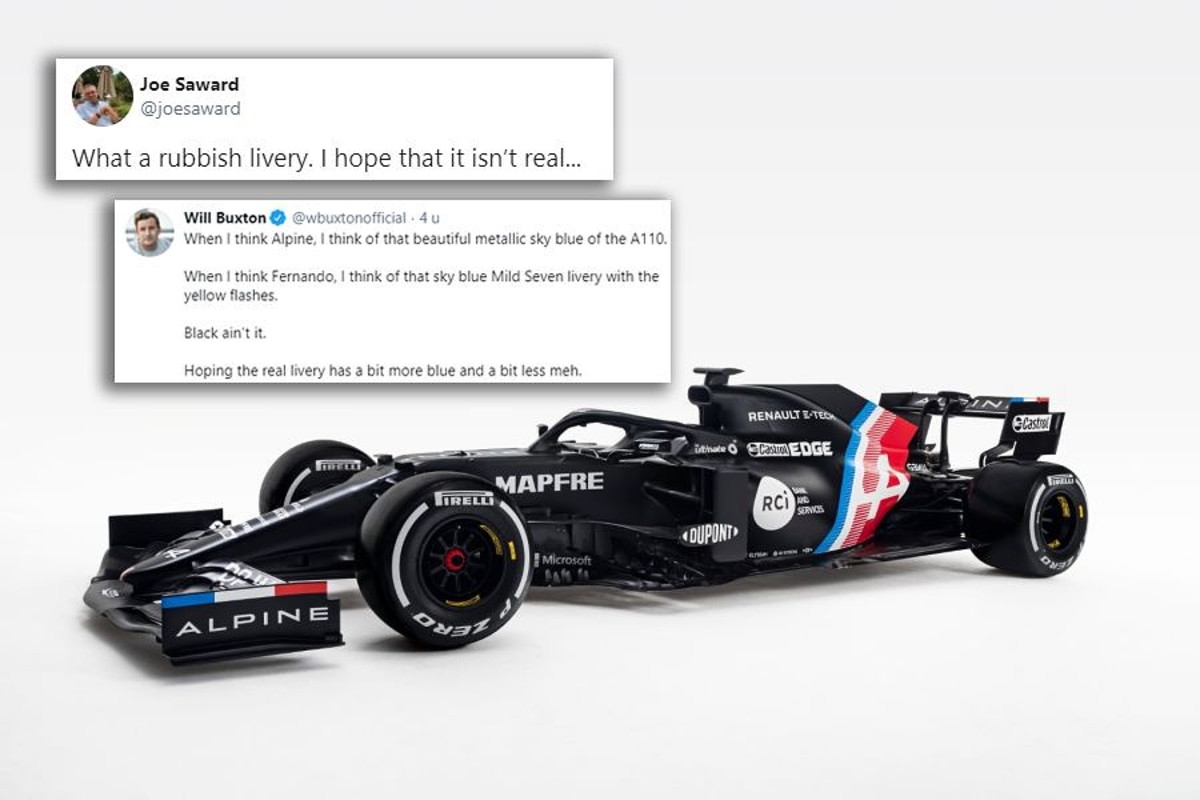 Formule 1-community reageert kritisch op tijdelijke livery Alpine F1