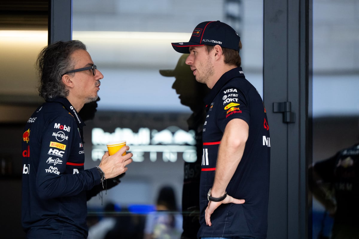 Laurent Mekies, Max Verstappen, 2025, generic, Red Bull