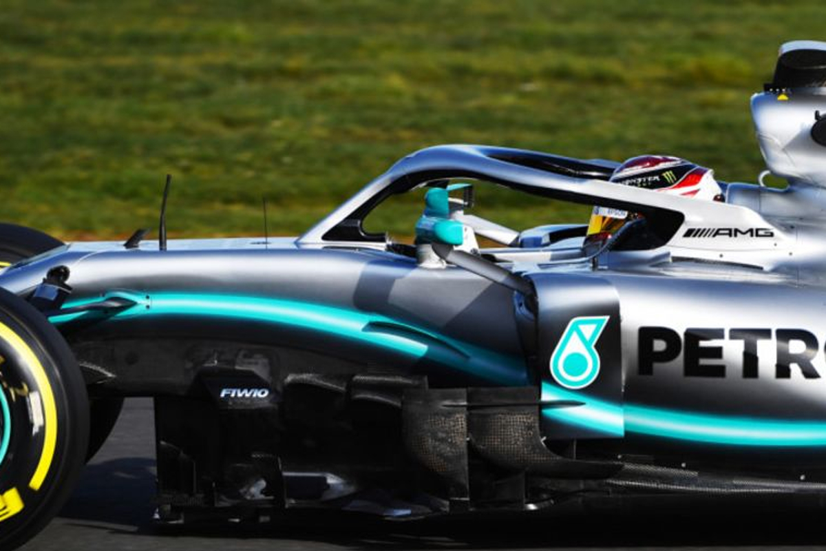 IN BEELD: Mercedes begint met nieuw pakket aan tweede testweek