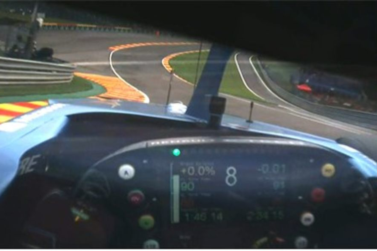 F1 shows off helmet cam for breathtaking lap of Spa