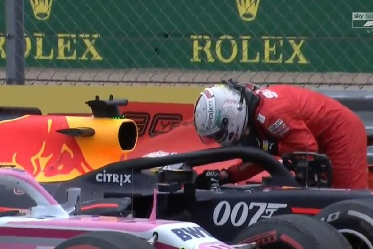 VIDEO: Vettel apologises to Verstappen after British GP collision