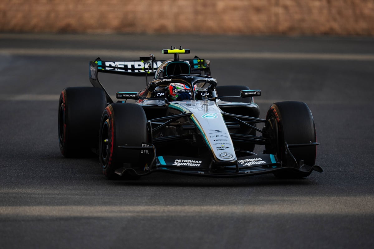 Antonelli during FP2 in Baku