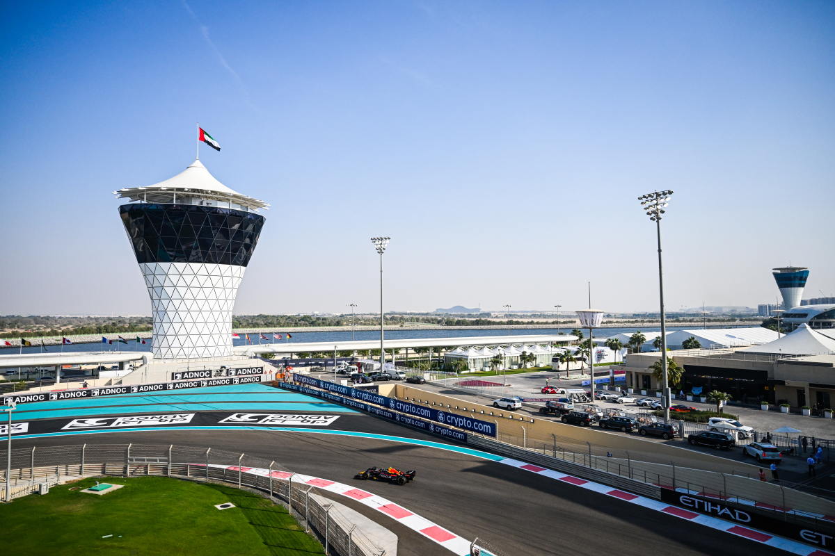 La parrilla de salida del Gran Premio de Abu Dhabi