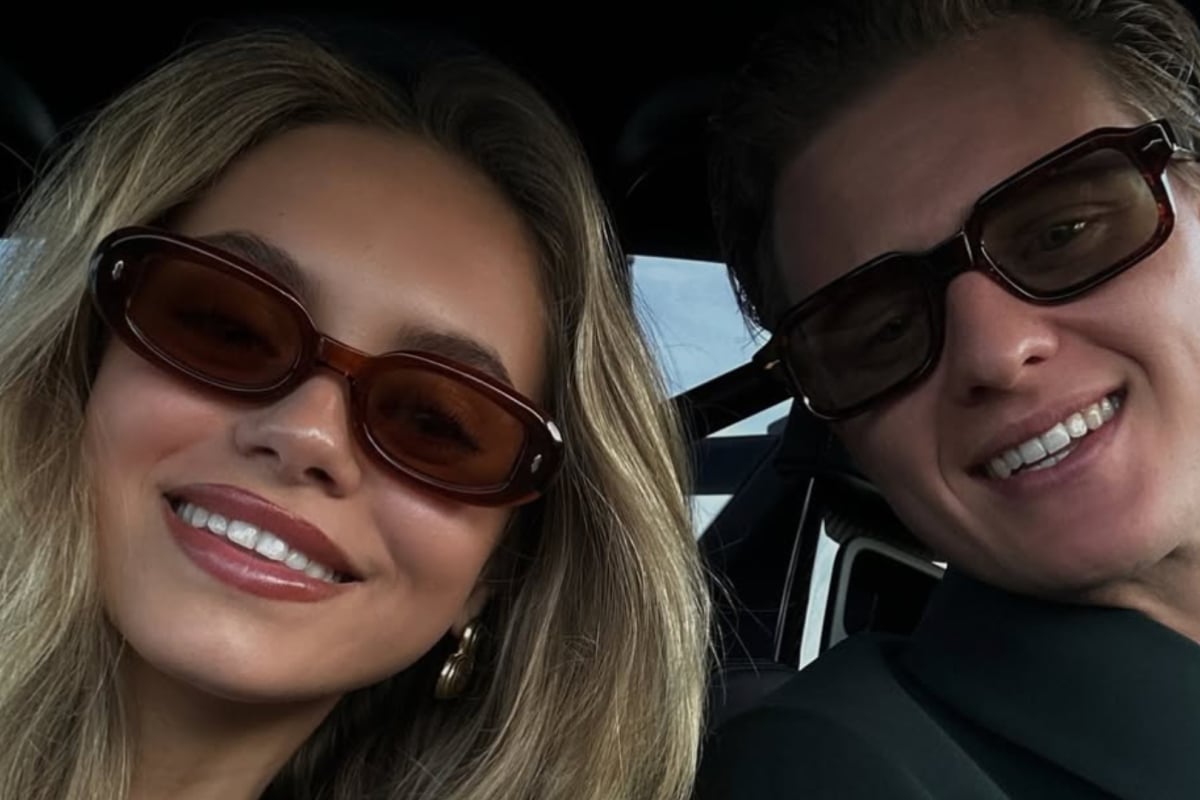 Laila Hasanovic with ex-F1 star and ex-bf Mick Schumacher. Credit: @lailahasanovic