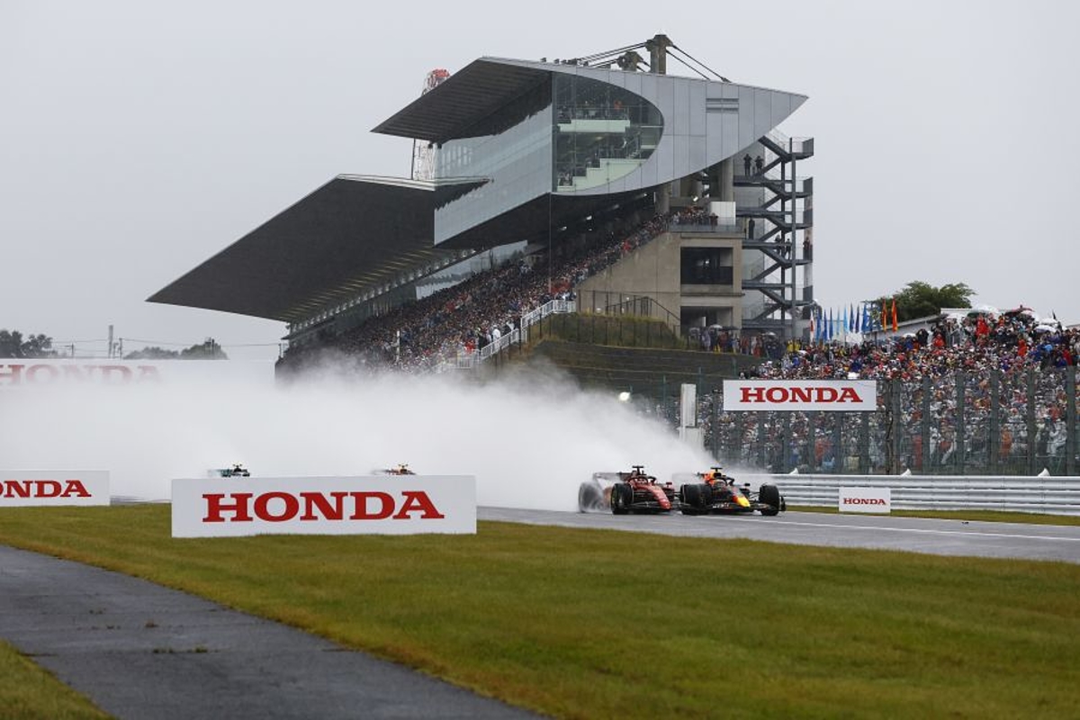 Japanese Grand Prix red-flagged for rain after first lap drama
