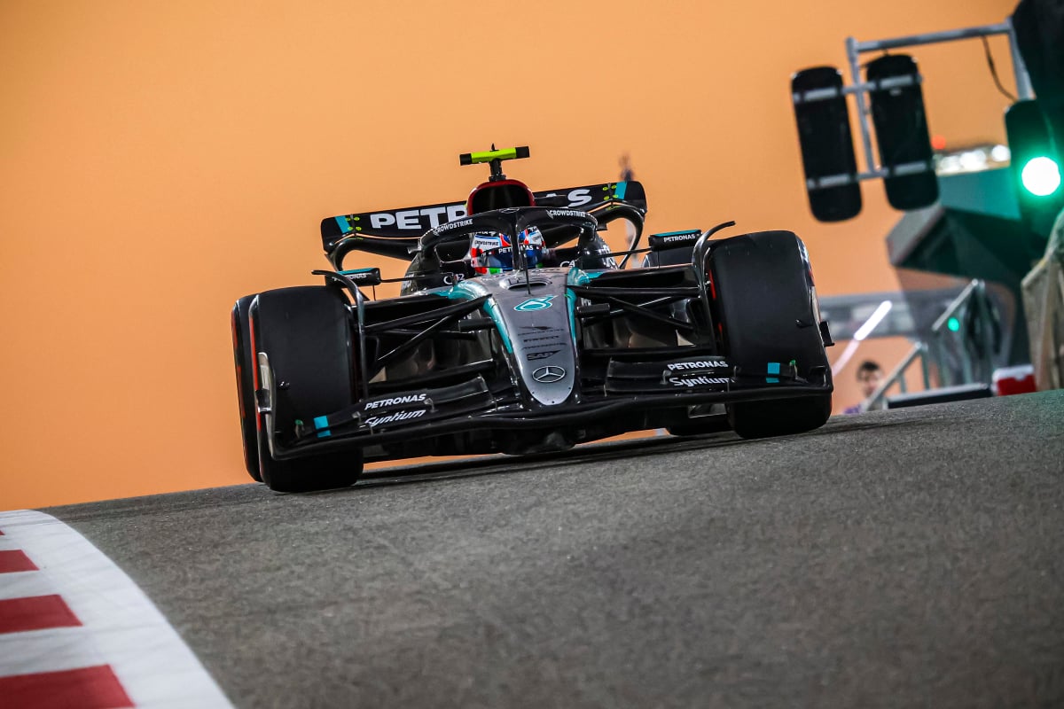 Kimi Antonelli in his Mercedes