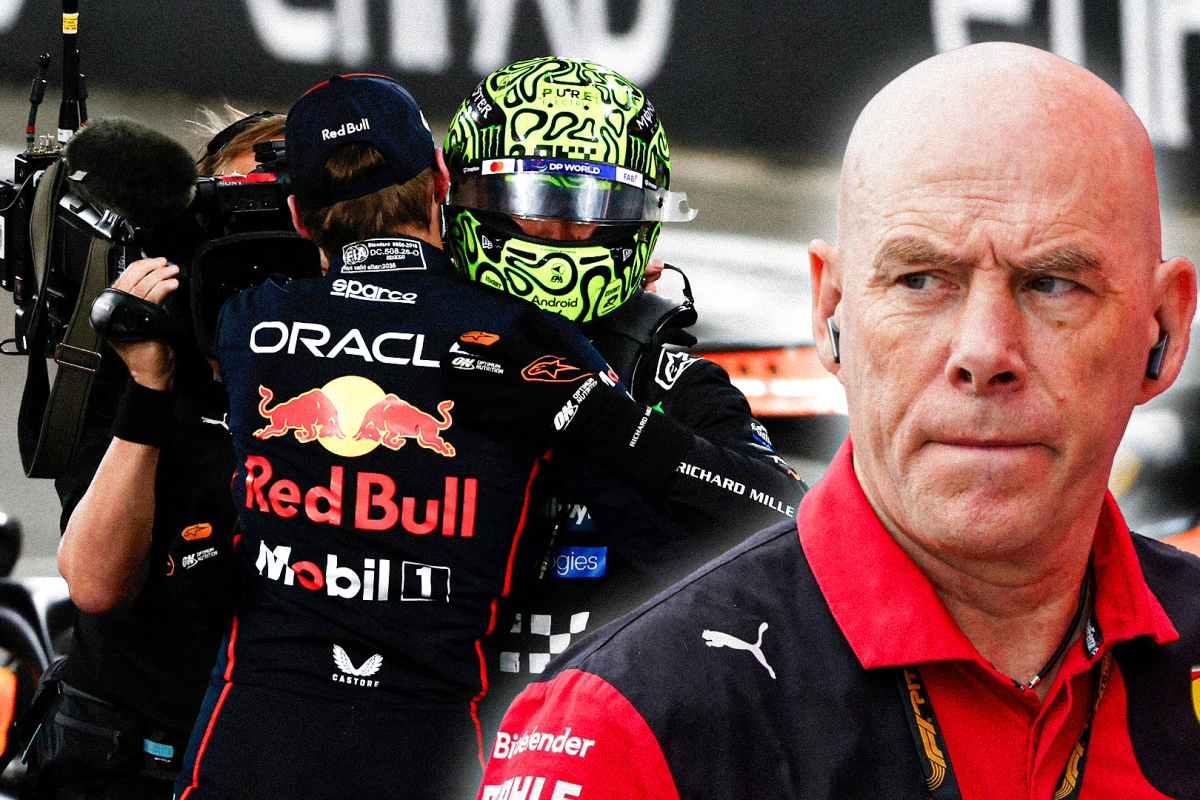 Clear, Norris, Verstappen, socials