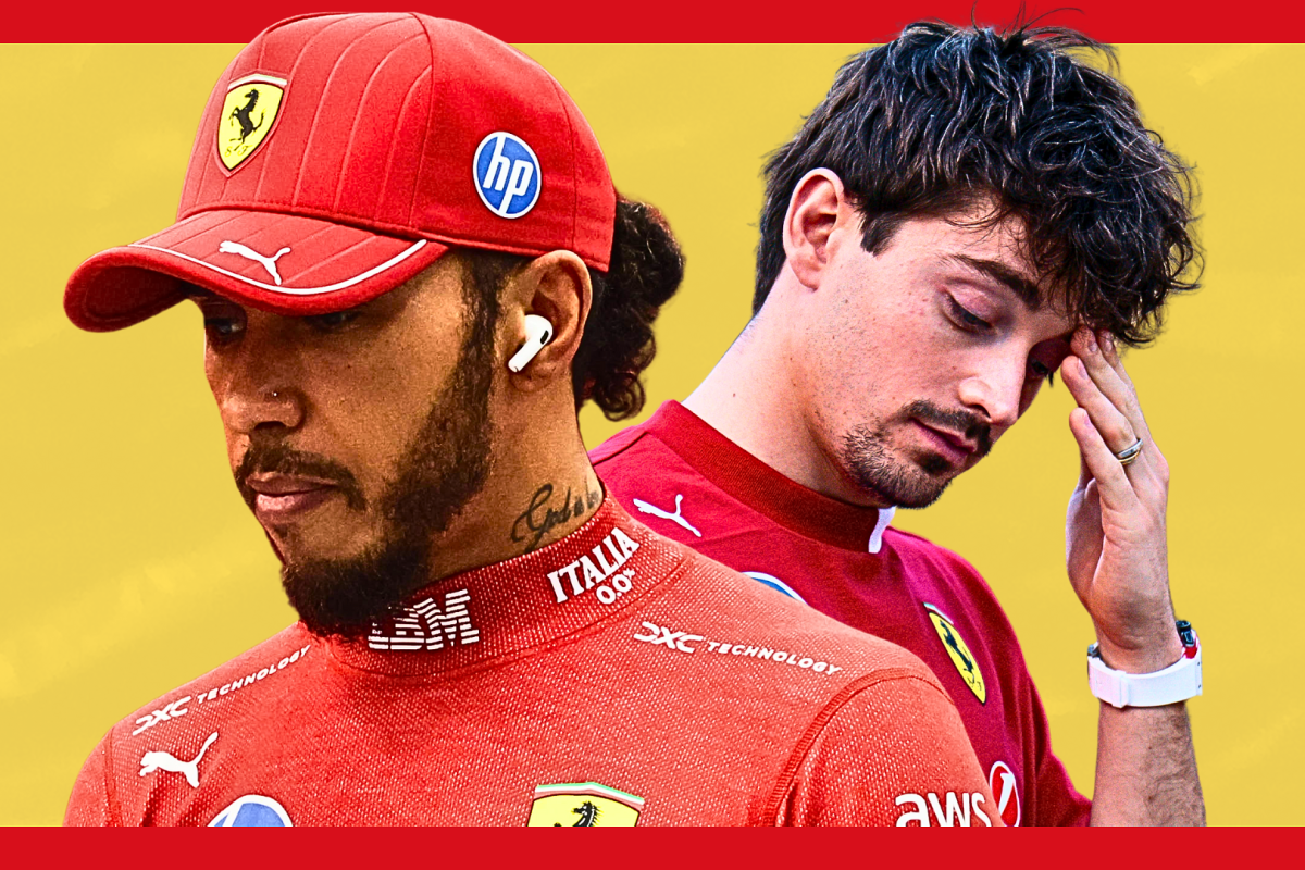 charles leclerc, lewis hamilton, ferrari, graphic