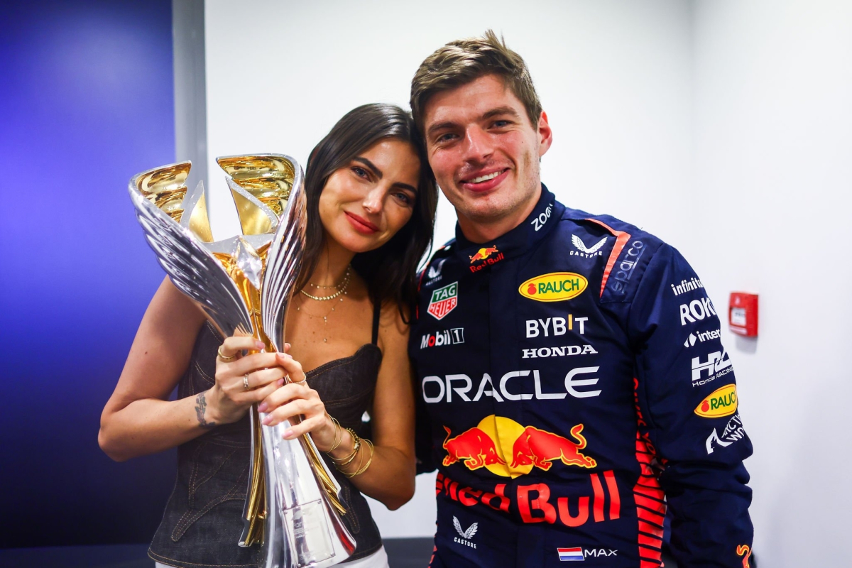 Dapper Verstappen poses with Spice Girl and Piquet at special FIA ceremony