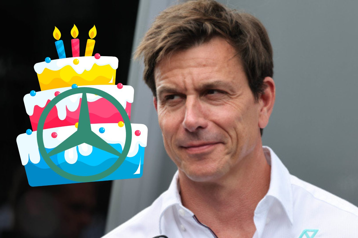 Mercedes give Wolff cheeky birthday tribute