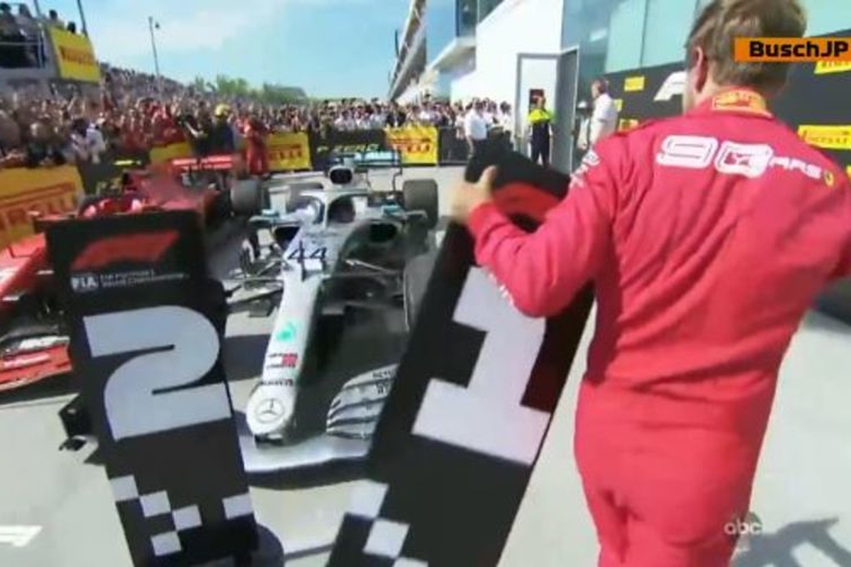 VIDEO: Vettel shows FIA what he thinks of Hamilton's Canada win
