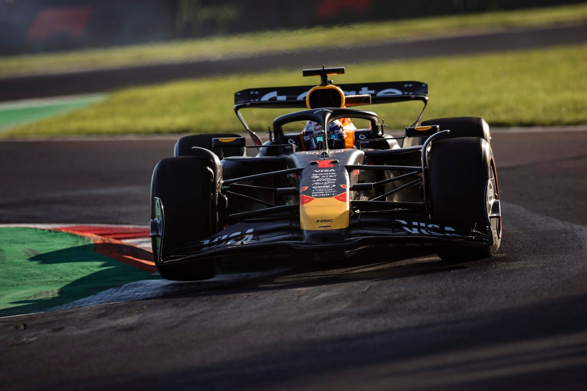 Verstappen during FP3 at Monza