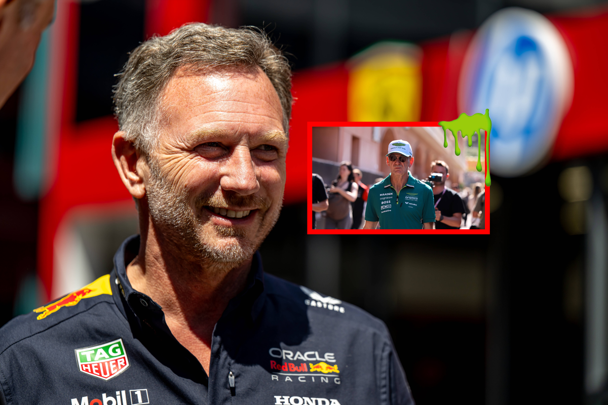 Horner ziet Newey live voor het eerst in het groen: "Hij lijkt op een gigantische snottebel!"