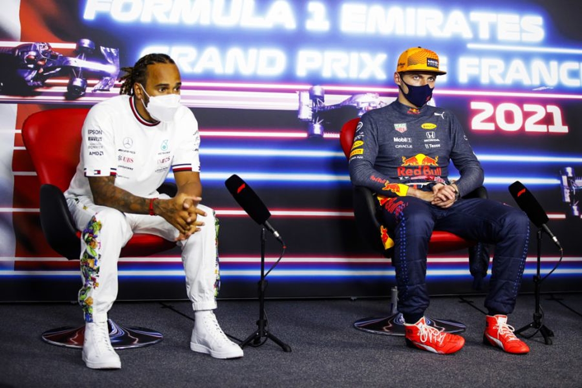Hamilton en Verstappen over sprintrace: "Wordt waarschijnlijk een treintje"