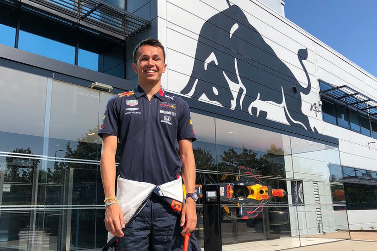 Albon's Red Bull seat fitting under way before Belgian GP debut