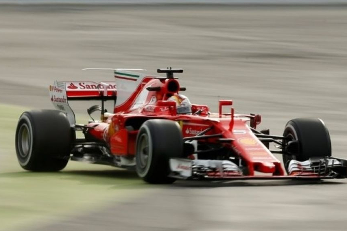 Vettel tevreden met prestaties Ferrari in Barcelona