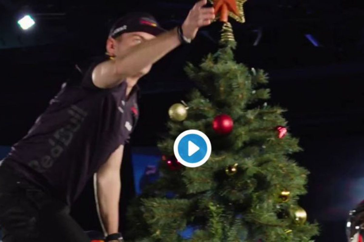 VIDEO: How fast can Max Verstappen decorate a Christmas tree?
