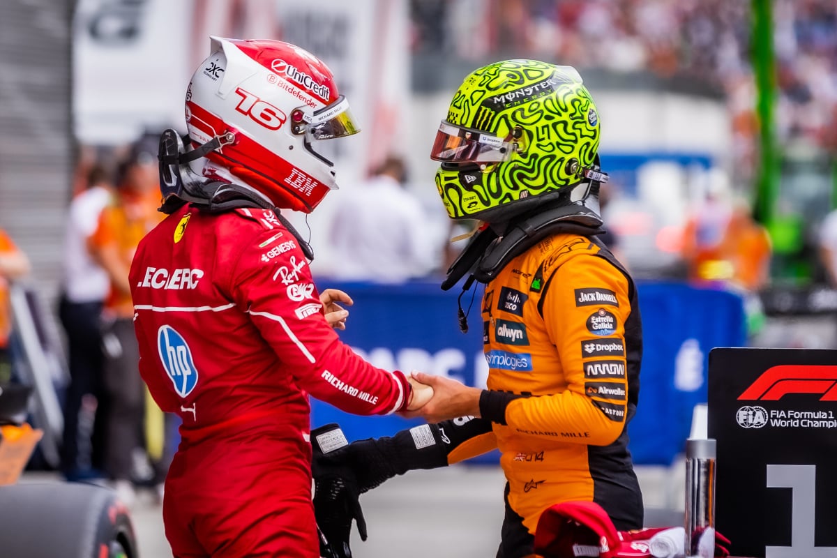Charles Leclerc, Lando Norris, Hungary GP, Ferrari, McLaren, 2025, Generic