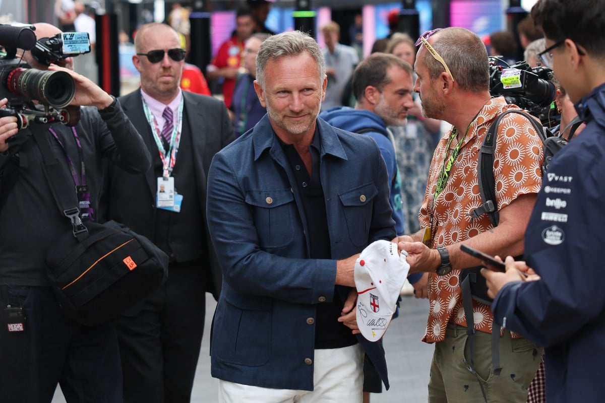 Christian Horner at the British Grand Prix 