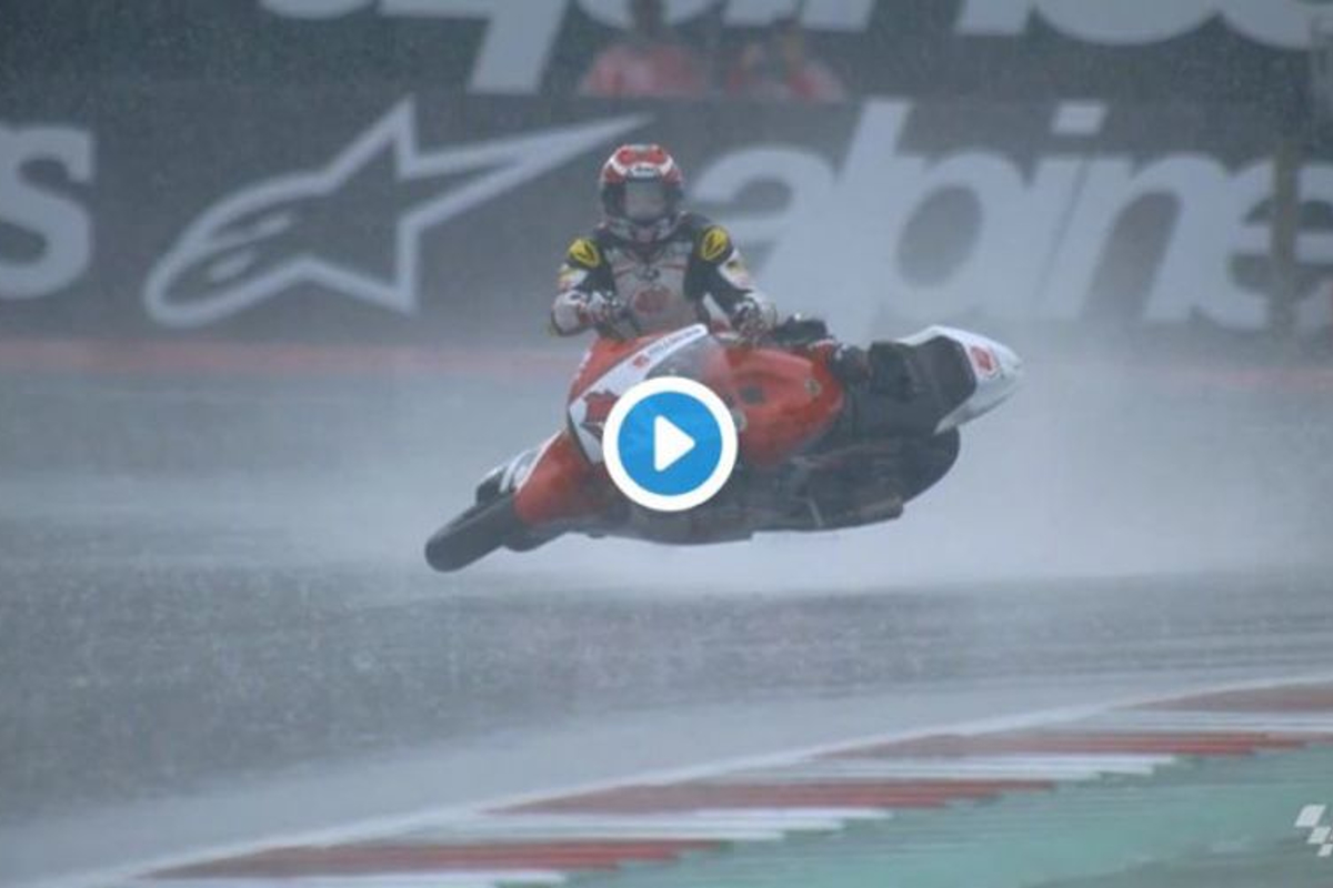 VIDEO: MotoGP rider turns surfer in crazy crash!