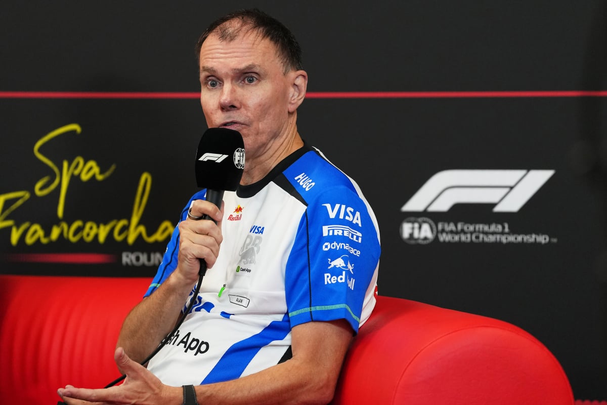Permane at the press conference at Spa-Francorchamps
