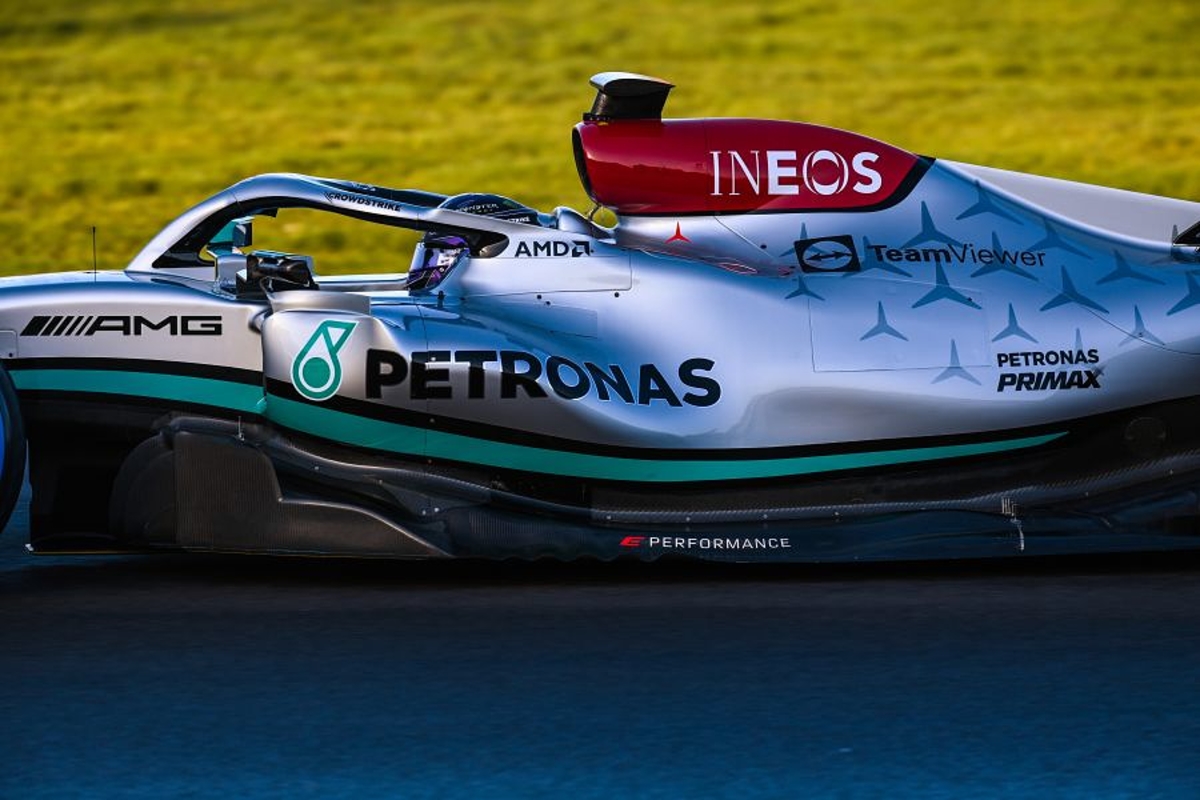 WATCH: Hamilton's first lap in Mercedes W13