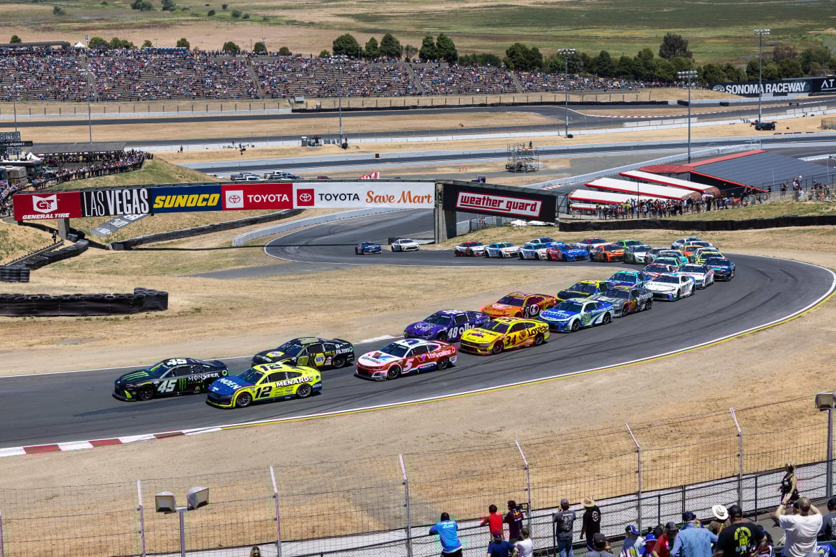 A generic image of the NASCAR Cup Series race at Sonoma