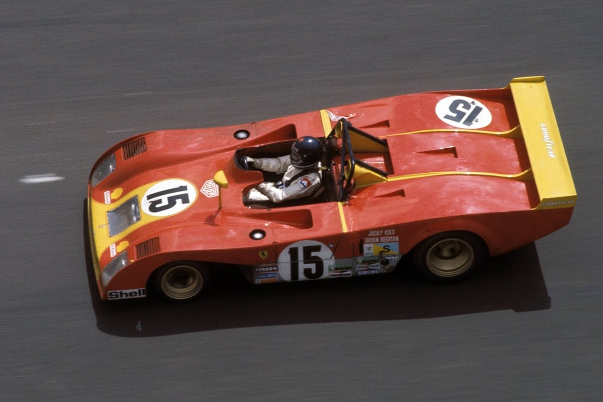Jackie Ickx racing with Ferrari at the 1973 24 Hours of Le Mans
