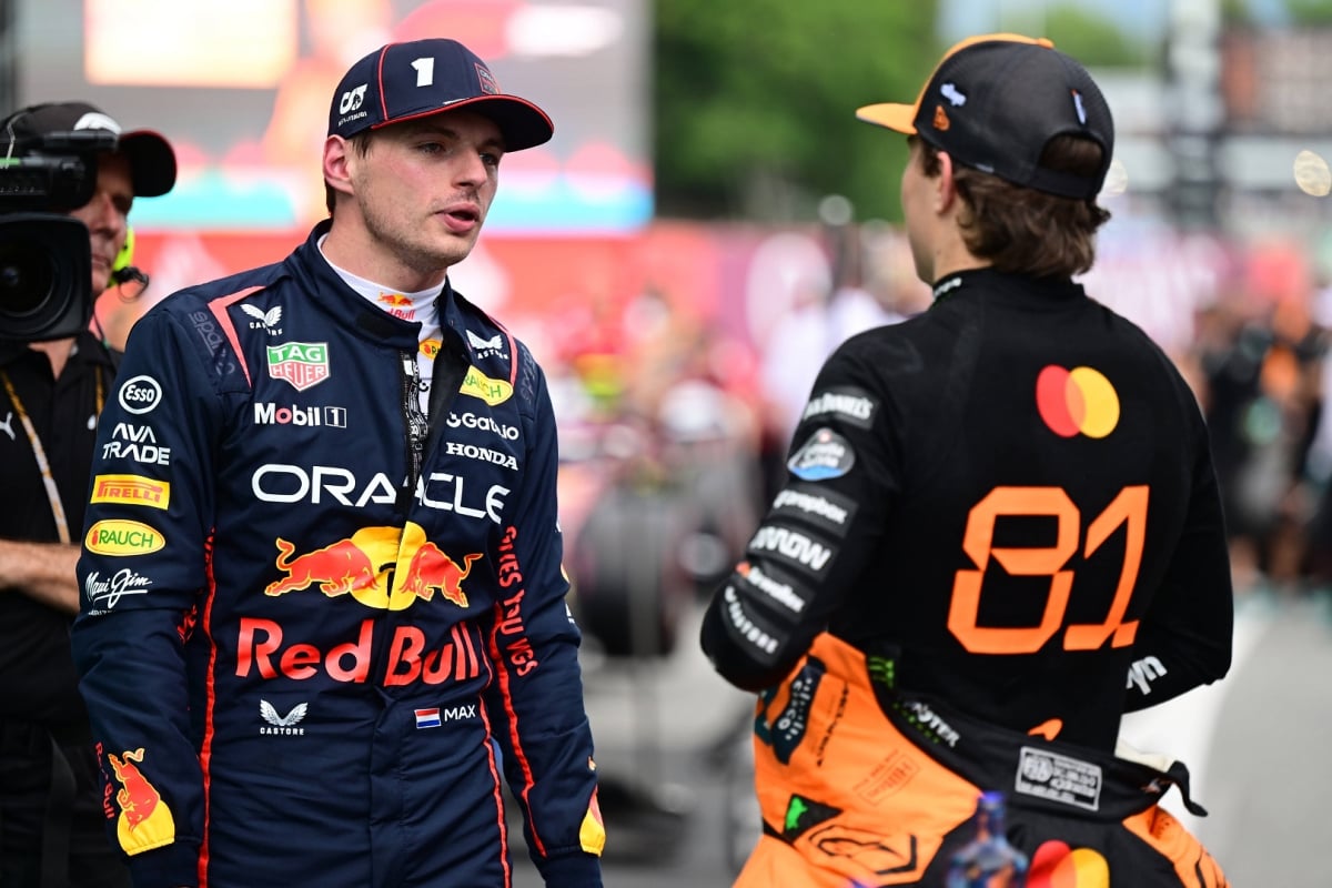 Max Verstappen, Oscar Piastri, Red Bull, McLaren, Spanish GP, 2025